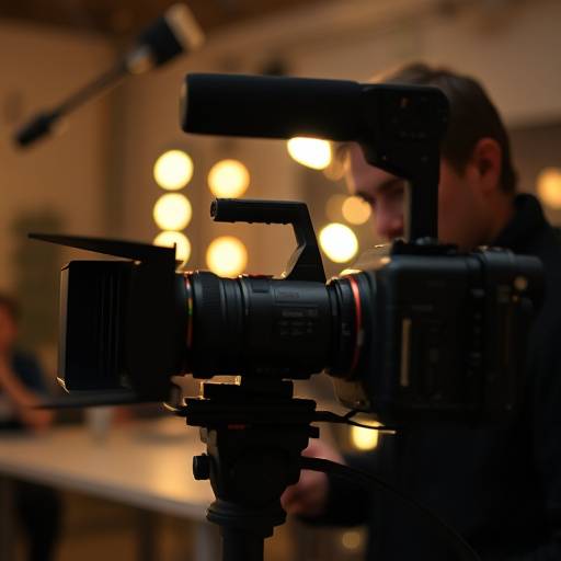 Advanced cinematography techniques in action during the Advanced Cinematography Techniques course