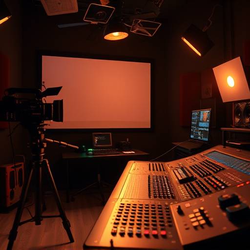Film editing session for The Director's Cut: Editing Mastery course
